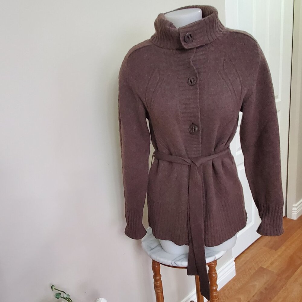 Mountain Equipment Merino Wool Wrap Cardigan S-M 34-36 Bust